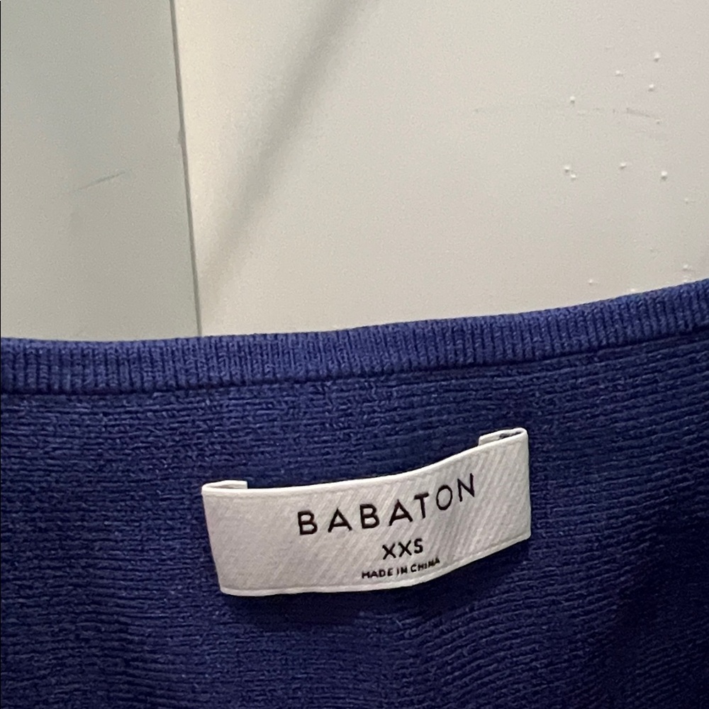 Babaton Navy Ribbed Tank Top - Picture 2 of 2